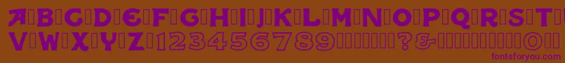 IqbalCamel Regular Font – Purple Fonts on Brown Background