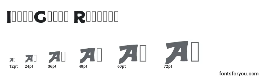IqbalCamel Regular Font Sizes