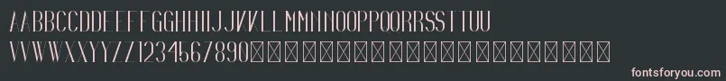 Irina PersonalUse-Schriftart – Rosa Schriften auf schwarzem Hintergrund