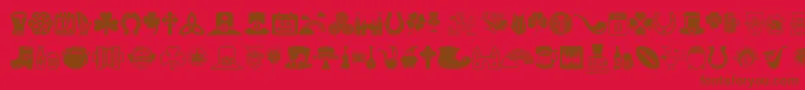 Irish Font – Brown Fonts on Red Background