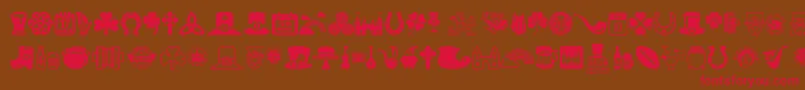 Irish Font – Red Fonts on Brown Background