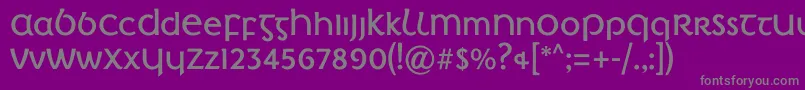 IrishPenny Font – Gray Fonts on Purple Background