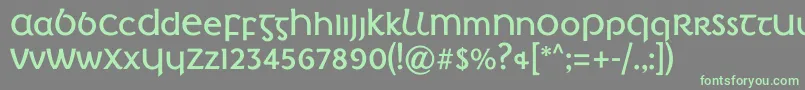 IrishPenny Font – Green Fonts on Gray Background