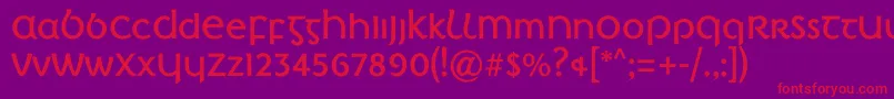 IrishPenny Font – Red Fonts on Purple Background