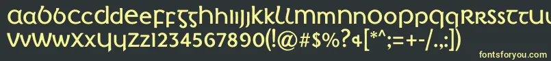 IrishPenny Font – Yellow Fonts on Black Background