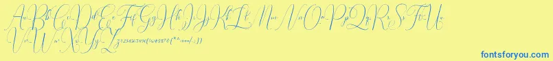 Lisätietoja Irlandia Script-fontista Irlandia Script-fontti – siniset fontit keltaisella taustalla