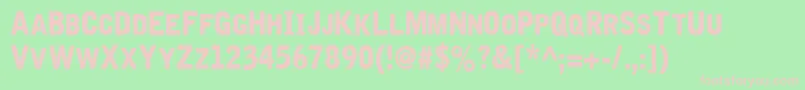 Iron  Brine Font – Pink Fonts on Green Background