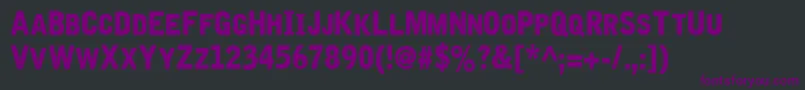 Iron  Brine Font – Purple Fonts on Black Background