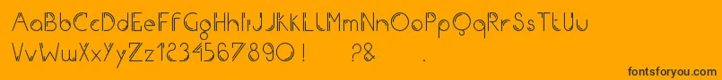 Iron Font – Black Fonts on Orange Background