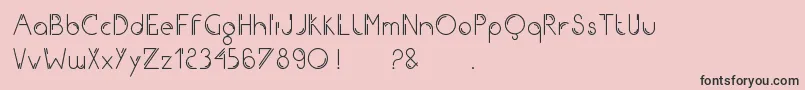 Iron Font – Black Fonts on Pink Background