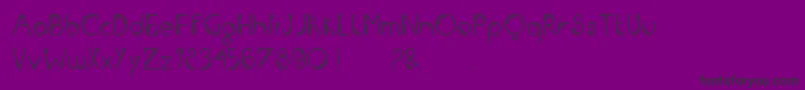 フォントIron – 紫の背景に黒い文字