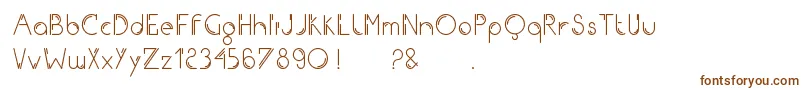 Шрифт Iron – коричневые шрифты на белом фоне