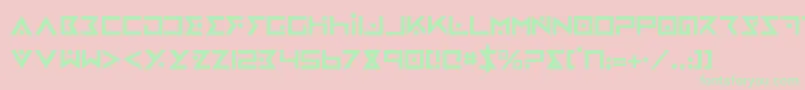 ironcobra Font – Green Fonts on Pink Background