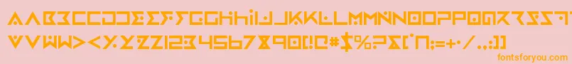 ironcobra Font – Orange Fonts on Pink Background