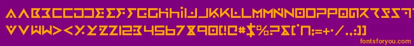 ironcobra Font – Orange Fonts on Purple Background