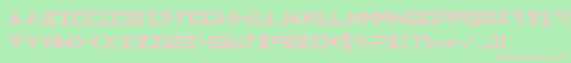 Weitere Informationen zur ironcobra-Schriftart ironcobra-Schriftart – Rosa Schriften auf grünem Hintergrund