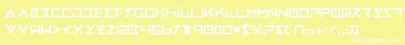 フォントironcobra – 黄色い背景に白い文字