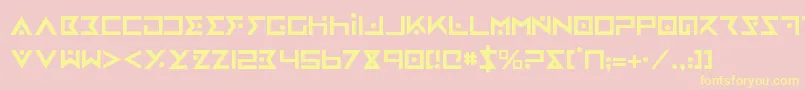 Шрифт ironcobra – жёлтые шрифты на розовом фоне