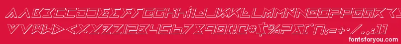 ironcobra3di Font – White Fonts on Red Background