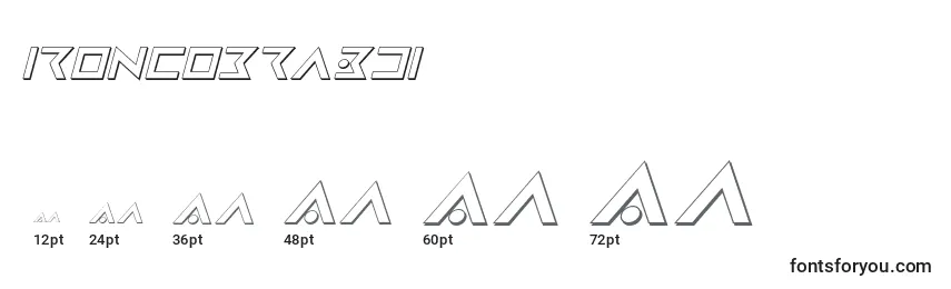 Ironcobra3di (130519) Font Sizes