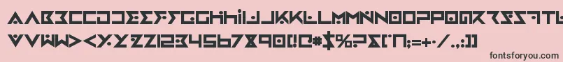 ironcobrab Font – Black Fonts on Pink Background