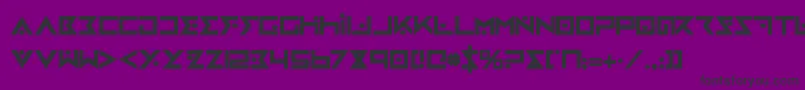 ironcobrab Font – Black Fonts on Purple Background