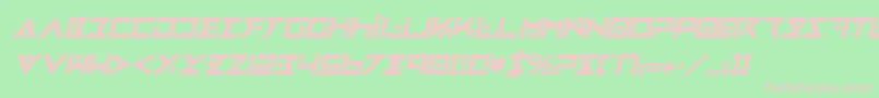 ironcobrabi Font – Pink Fonts on Green Background