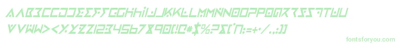 ironcobraci Font – Green Fonts on White Background