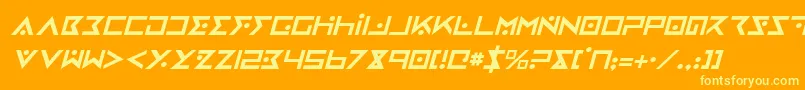fuente ironcobrai – Fuentes Amarillas Sobre Fondo Naranja
