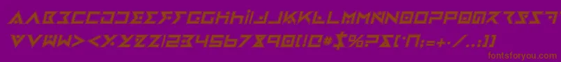 ironcobrapi Font – Brown Fonts on Purple Background