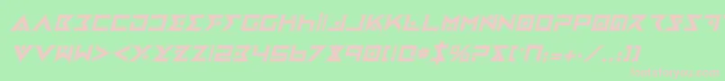 ironcobrapi Font – Pink Fonts on Green Background