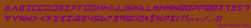 ironcobrapi Font – Purple Fonts on Brown Background