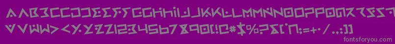 Шрифт ironcobrar – серые шрифты на фиолетовом фоне