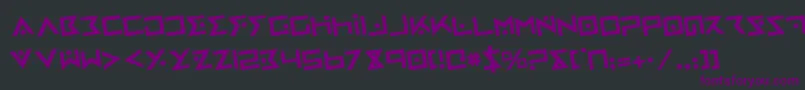 Шрифт ironcobrar – фиолетовые шрифты на чёрном фоне