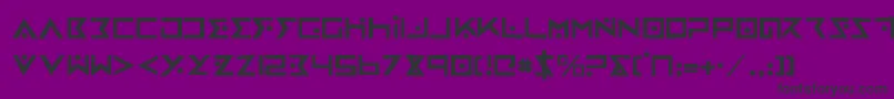 ironcobrarh Font – Black Fonts on Purple Background