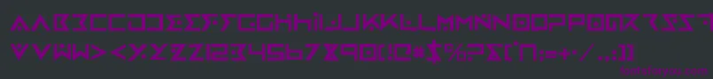 ironcobrarh Font – Purple Fonts on Black Background