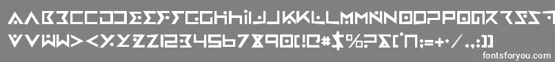 ironcobrarh-fontti – valkoiset fontit harmaalla taustalla