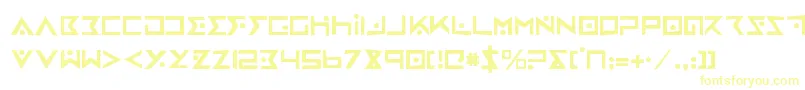 ironcobrarh-Schriftart – Gelbe Schriften