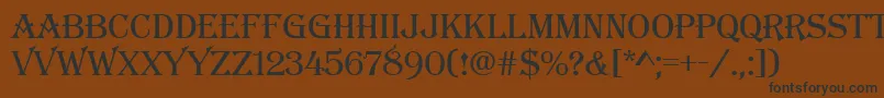 Algerianbasd Font – Black Fonts on Brown Background
