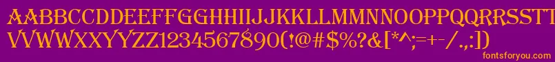 More about Algerianbasd Font Algerianbasd Font – Orange Fonts on Purple Background