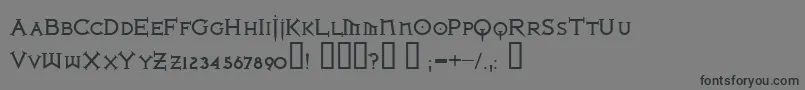 IRONLB   Font – Black Fonts on Gray Background