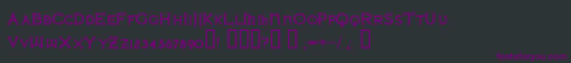 フォントIRONLB   – 黒い背景に紫のフォント