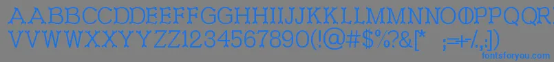 Подробнее о шрифте Ironworks Шрифт Ironworks – синие шрифты на сером фоне