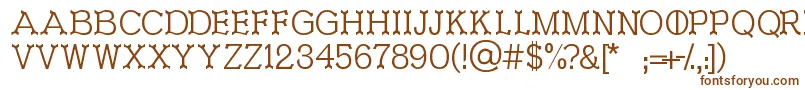 Ironworks Font – Brown Fonts on White Background