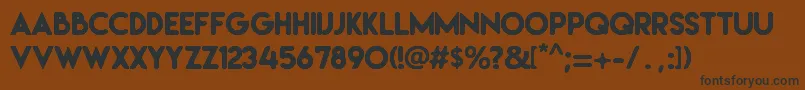 Irresistible Font – Black Fonts on Brown Background