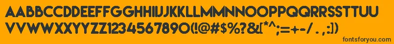 Irresistible Font – Black Fonts on Orange Background