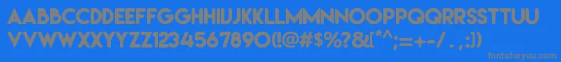 Irresistible Font – Gray Fonts on Blue Background
