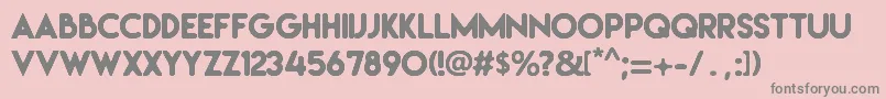 Irresistible Font – Gray Fonts on Pink Background