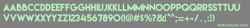 Irresistible Font – Green Fonts on Gray Background