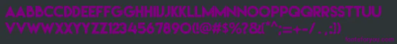 Irresistible Font – Purple Fonts on Black Background